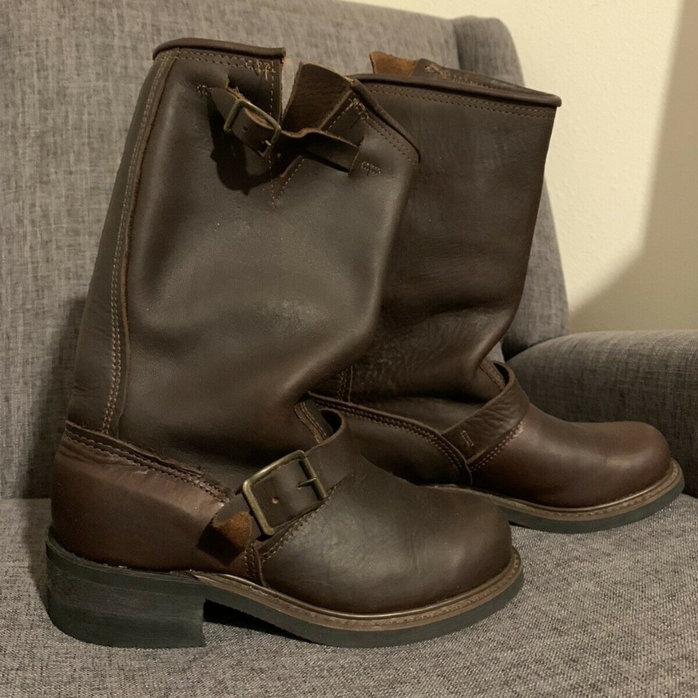 Carolina Brown Motorcycle Engineer Boots Sz 6.5